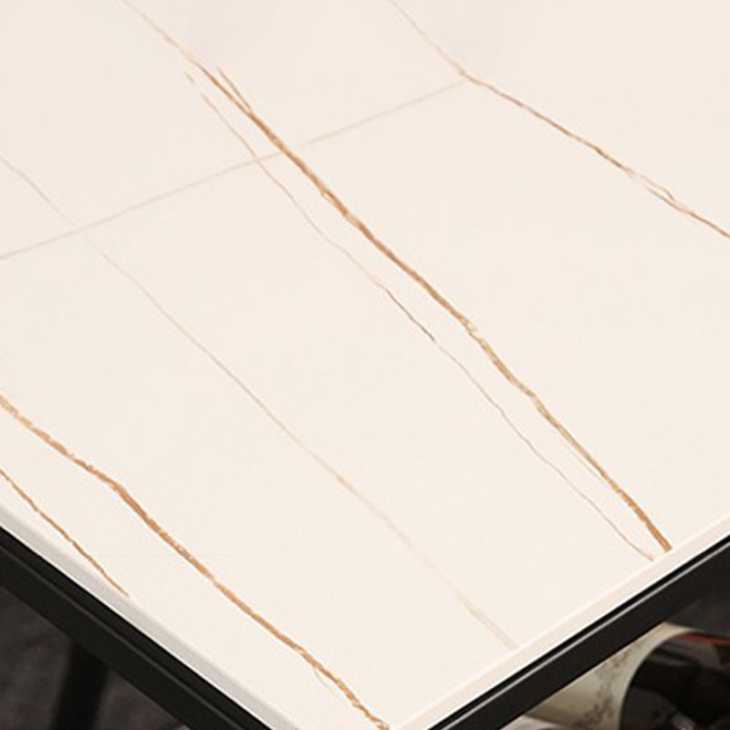 Modern Sintered Stone Bar Table Rectangle Dining Table with Storage Shelves Clearhalo 'Bar Furniture' 'Bar Tables' 'bar_tables' 'furn' 'furn_bar_tables' 'Furniture' 'Kitchen & Dining Furniture' 6581486