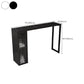 Modern Sintered Stone Bar Table Rectangle Dining Table with Storage Shelves Clearhalo 'Bar Furniture' 'Bar Tables' 'bar_tables' 'furn' 'furn_bar_tables' 'Furniture' 'Kitchen & Dining Furniture' 6581496