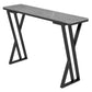 Modern Style Bistro Bar Table Rectangle Stone Top Bar Table for Dining Room Grey Without Chairs Clearhalo 'Bar Furniture' 'Bar Tables' 'bar_tables' 'furn' 'furn_bar_tables' 'Furniture' 'Kitchen & Dining Furniture' 6581531