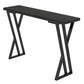 Modern Style Bistro Bar Table Rectangle Stone Top Bar Table for Dining Room Black-Gold Without Chairs Clearhalo 'Bar Furniture' 'Bar Tables' 'bar_tables' 'furn' 'furn_bar_tables' 'Furniture' 'Kitchen & Dining Furniture' 6581532