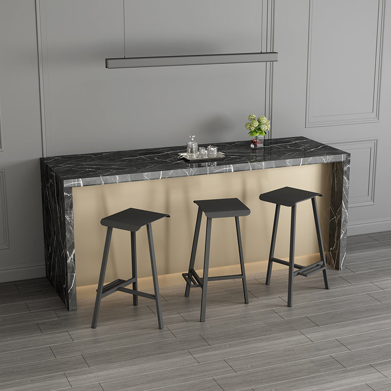 Taburete de contaminación sin espalda sin brazo industrial taburete de barra de hierro con pedal para bar