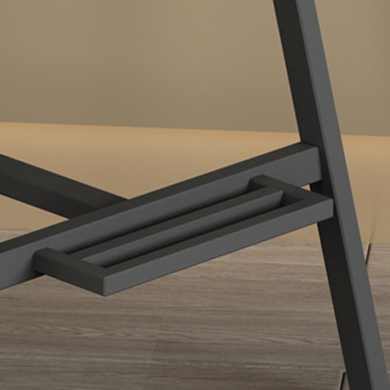 Taburete de contaminación sin espalda sin brazo industrial taburete de barra de hierro con pedal para bar