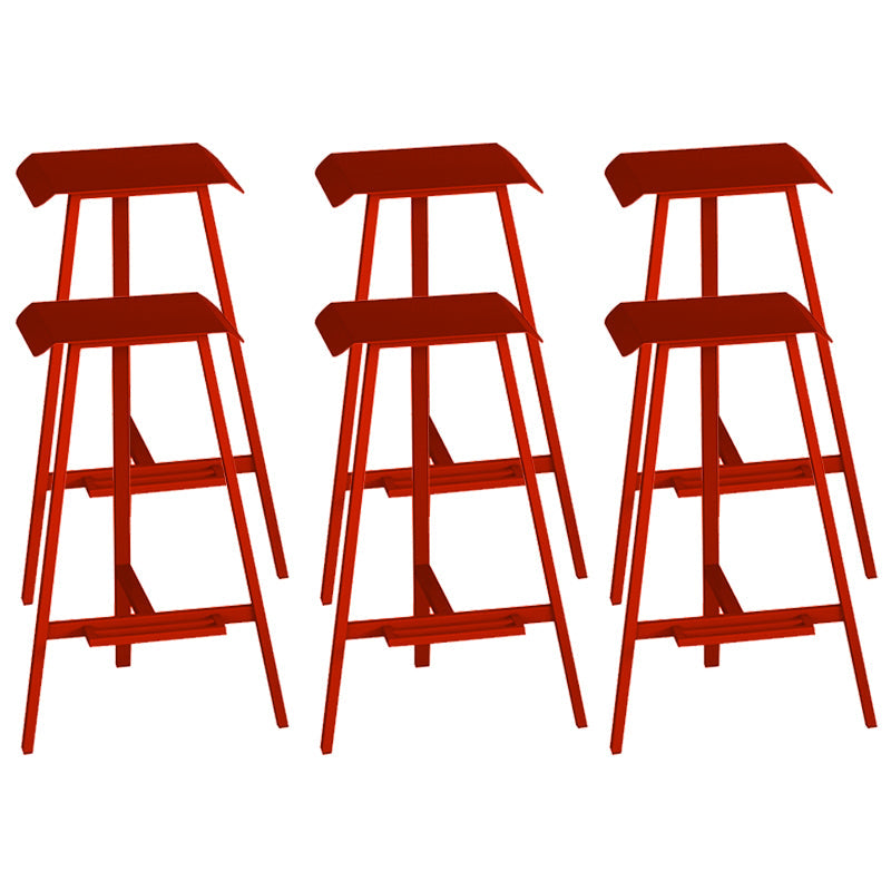 Taburete de contaminación sin espalda sin brazo industrial taburete de barra de hierro con pedal para bar