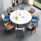 Faux Leather Upholstered Chair Contemporary Kitchen Dining Arm Chair Clearhalo 'Dining Chairs' 'Dining Tables & Seating' 'dining_chair' 'furn' 'furn_dining_chair' 'Furniture' 'Kitchen & Dining Furniture' 6581602