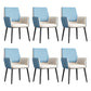 Faux Leather Upholstered Chair Contemporary Kitchen Dining Arm Chair Blue-White 6 Piece Set Clearhalo 'Dining Chairs' 'Dining Tables & Seating' 'dining_chair' 'furn' 'furn_dining_chair' 'Furniture' 'Kitchen & Dining Furniture' 6581603