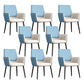 Faux Leather Upholstered Chair Contemporary Kitchen Dining Arm Chair Blue-White 8 Piece Set Clearhalo 'Dining Chairs' 'Dining Tables & Seating' 'dining_chair' 'furn' 'furn_dining_chair' 'Furniture' 'Kitchen & Dining Furniture' 6581605