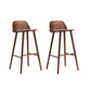Indoor Oak Solid Wood Bar Stool Modern Armless Low Back Stool