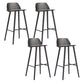 Indoor Oak Solid Wood Bar Stool Modern Armless Low Back Stool
