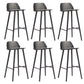 Indoor Oak Solid Wood Bar Stool Modern Armless Low Back Stool