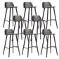 Indoor Oak Solid Wood Bar Stool Modern Armless Low Back Stool