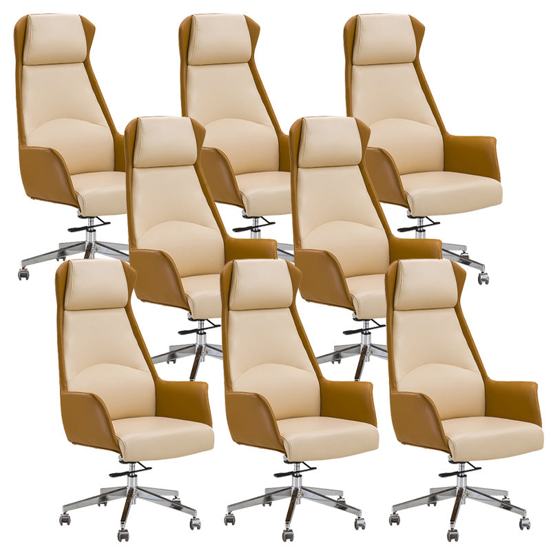 Moderne Ledermanager Stuhl ein verstellbarer lumbaler Support Executive Chair für Office