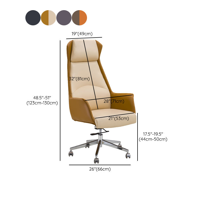 Moderne Ledermanager Stuhl ein verstellbarer lumbaler Support Executive Chair für Office