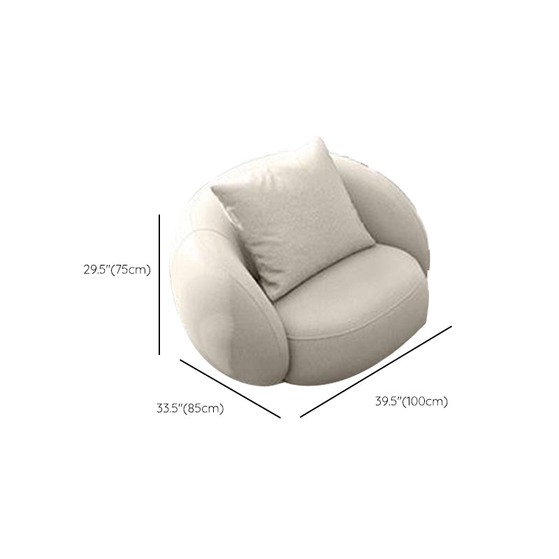 29 "H Sofá escandinavo Sofá de cuero blanco Sectional