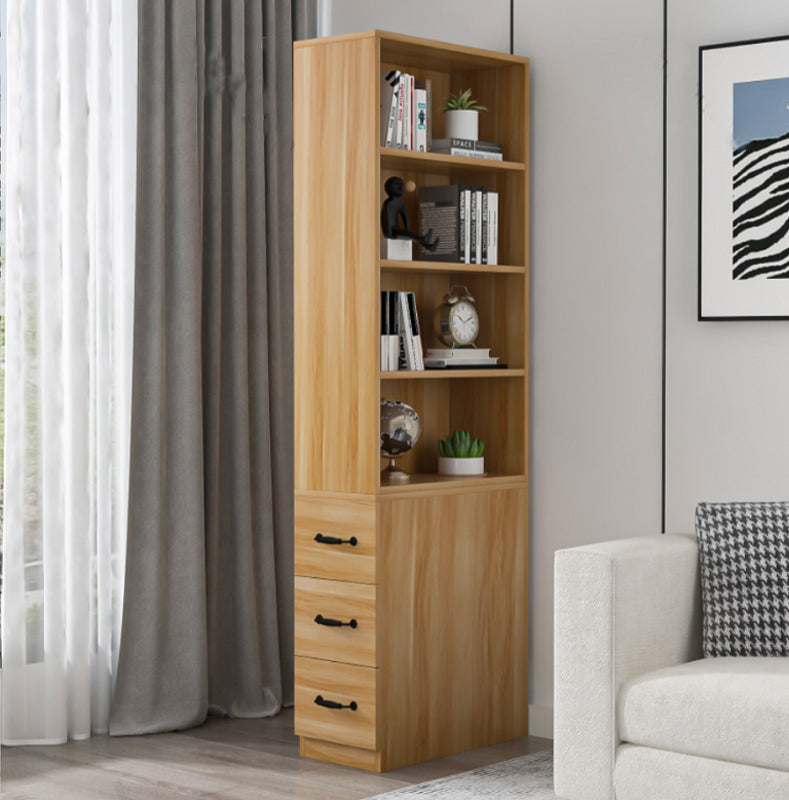 Soft Close Drawers Storage Cabinet Rectangle Cabinet with Drawer Light Walnut Manufactured Wood Clearhalo 'Cabinets & Chests' 'cabinets_chests' 'furn' 'furn_cabinets_chests' 'Furniture' 'Living Room Furniture' 6582270