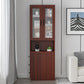Soft Close Drawers Storage Cabinet Rectangle Cabinet with Drawer Brown Clear Clearhalo 'Cabinets & Chests' 'cabinets_chests' 'furn' 'furn_cabinets_chests' 'Furniture' 'Living Room Furniture' 6582276