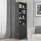 Soft Close Drawers Storage Cabinet Rectangle Cabinet with Drawer Grey Clearhalo 'Cabinets & Chests' 'cabinets_chests' 'furn' 'furn_cabinets_chests' 'Furniture' 'Living Room Furniture' 6582286