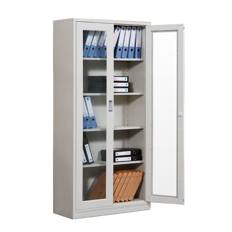 Modern File Cabinet Glass Doors Lock Storage Vertical Filing Cabinet Drawer Not Included 2 Clearhalo 'Filing Cabinets' 'filling_cabinets' 'furn' 'furn_filling_cabinets' 'Furniture' 'Office Furniture' 6582371