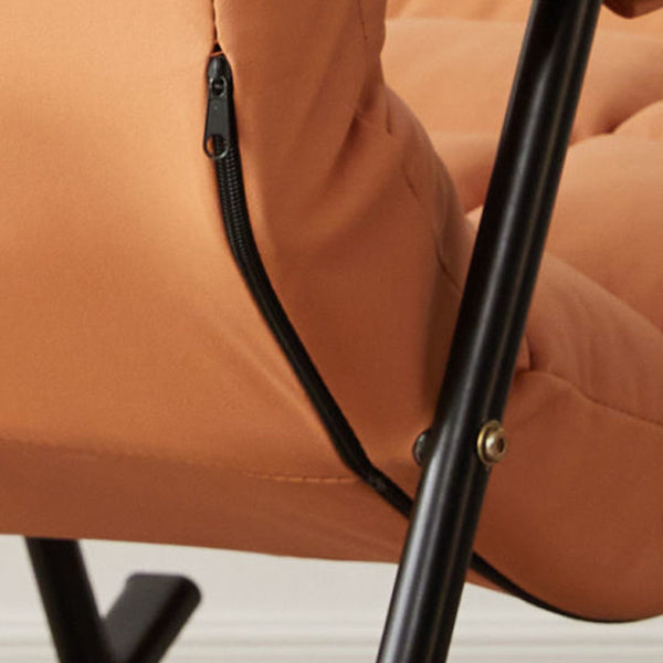 Home Modern Metal Base Rocking Chair Living Room Leisure Single Sofa Chair Clearhalo 'Chairs & Seating' 'furn' 'furn_rocking_chairs' 'Furniture' 'Living Room Furniture' 'Rocking Chairs' 'rocking_chairs' 6582562