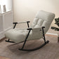 Home Modern Metal Base Rocking Chair Living Room Leisure Single Sofa Chair Clearhalo 'Chairs & Seating' 'furn' 'furn_rocking_chairs' 'Furniture' 'Living Room Furniture' 'Rocking Chairs' 'rocking_chairs' 6582566