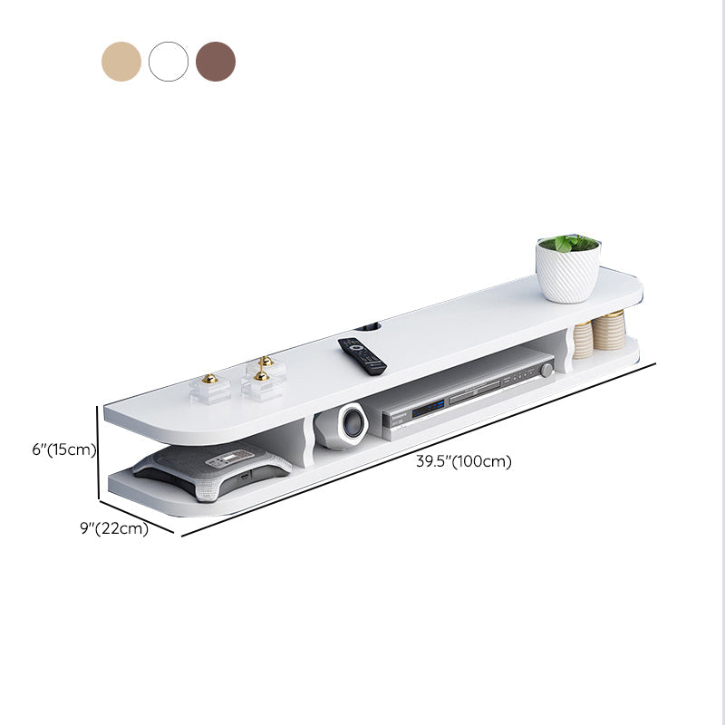 Floating Media Console Contemporary TV Stand Console for Living Room Clearhalo 'furn' 'furn_tv_stands_entertainment_centers' 'Furniture' 'Living Room Furniture' 'TV Stands & Entertainment Centers' 'TV Stands & Media Storage Furniture' 'tv_stands_entertainment_centers' 6582648