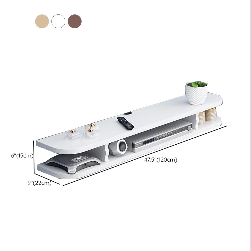 Floating Media Console Contemporary TV Stand Console for Living Room Clearhalo 'furn' 'furn_tv_stands_entertainment_centers' 'Furniture' 'Living Room Furniture' 'TV Stands & Entertainment Centers' 'TV Stands & Media Storage Furniture' 'tv_stands_entertainment_centers' 6582649