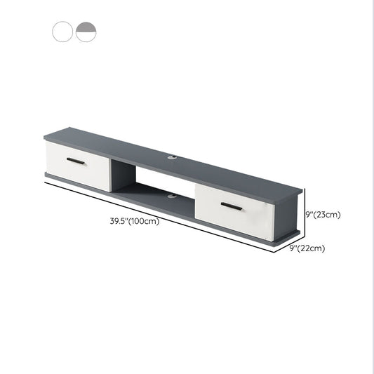 Contemporary Media Console Wooden TV Stand Console with Doors Clearhalo 'furn' 'furn_tv_stands_entertainment_centers' 'Furniture' 'Living Room Furniture' 'TV Stands & Entertainment Centers' 'TV Stands & Media Storage Furniture' 'tv_stands_entertainment_centers' 6582663