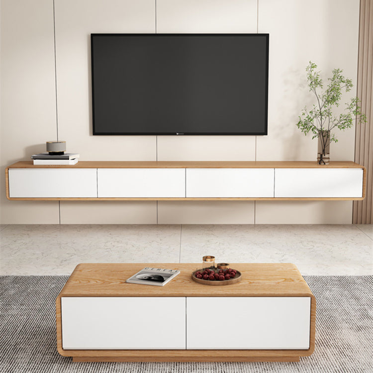 Contemporary TV Media Console Wooden TV Console with Drawers Clearhalo 'furn' 'furn_tv_stands_entertainment_centers' 'Furniture' 'Living Room Furniture' 'TV Stands & Entertainment Centers' 'TV Stands & Media Storage Furniture' 'tv_stands_entertainment_centers' 6582668