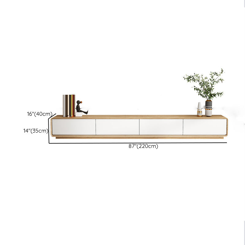 Contemporary TV Media Console Wooden TV Console with Drawers Clearhalo 'furn' 'furn_tv_stands_entertainment_centers' 'Furniture' 'Living Room Furniture' 'TV Stands & Entertainment Centers' 'TV Stands & Media Storage Furniture' 'tv_stands_entertainment_centers' 6582683