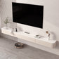 Floating TV Stand Console Enclosed Storage TV Media Console with Drawers