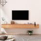 Wall-mounted TV Stand Console Modern TV Media Console with Drawers 94"L x 8"W x 9"H Natural Clearhalo 'furn' 'furn_tv_stands_entertainment_centers' 'Furniture' 'Living Room Furniture' 'TV Stands & Entertainment Centers' 'TV Stands & Media Storage Furniture' 'tv_stands_entertainment_centers' 6582778