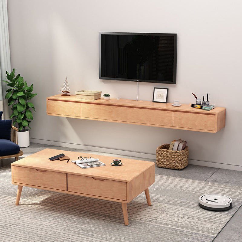 Wall-mounted TV Stand Console Modern TV Media Console with Drawers Clearhalo 'furn' 'furn_tv_stands_entertainment_centers' 'Furniture' 'Living Room Furniture' 'TV Stands & Entertainment Centers' 'TV Stands & Media Storage Furniture' 'tv_stands_entertainment_centers' 6582783