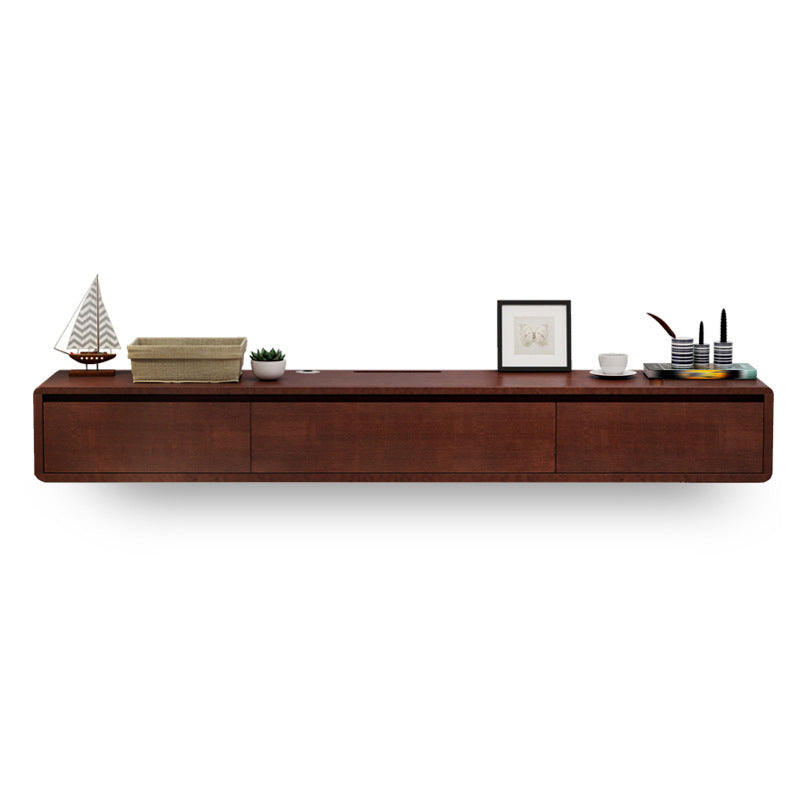 Wall-mounted TV Stand Console Modern TV Media Console with Drawers Nut-Brown Clearhalo 'furn' 'furn_tv_stands_entertainment_centers' 'Furniture' 'Living Room Furniture' 'TV Stands & Entertainment Centers' 'TV Stands & Media Storage Furniture' 'tv_stands_entertainment_centers' 6582784