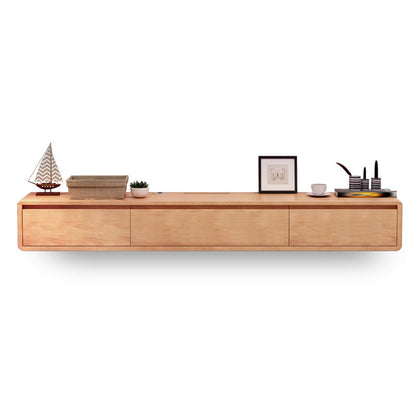 Wall-mounted TV Stand Console Modern TV Media Console with Drawers Natural Clearhalo 'furn' 'furn_tv_stands_entertainment_centers' 'Furniture' 'Living Room Furniture' 'TV Stands & Entertainment Centers' 'TV Stands & Media Storage Furniture' 'tv_stands_entertainment_centers' 6582786