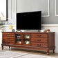 Traditional TV Stand Console Wooden TV Media Console for Living Room Dark Coffee Clearhalo 'furn' 'furn_tv_stands_entertainment_centers' 'Furniture' 'Living Room Furniture' 'TV Stands & Entertainment Centers' 'TV Stands & Media Storage Furniture' 'tv_stands_entertainment_centers' 6582802