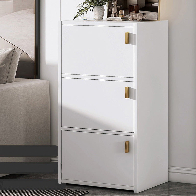 Modern Style Standard Cabinet Rectangle Storage Cabinet for Home 15.7"L x 11.8"W x 30.3"H Ivory Clearhalo 'Cabinets & Chests' 'cabinets_chests' 'furn' 'furn_cabinets_chests' 'Furniture' 'Living Room Furniture' 6582823