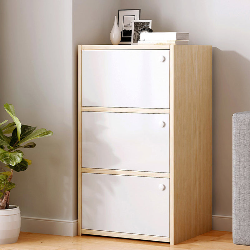 Modern Style Standard Cabinet Rectangle Storage Cabinet for Home 16"L x 10"W x 30"H Natural Clearhalo 'Cabinets & Chests' 'cabinets_chests' 'furn' 'furn_cabinets_chests' 'Furniture' 'Living Room Furniture' 6582827