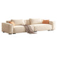 Velvet  Square Arm Sofa Modern Sofa with Pillows in White 37.40"   W