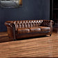 Traditional Flared Arm Sofa Tufted Cushions Seating in Dark Brown Clearhalo 'furn' 'furn_sofas' 'Furniture' 'Living Room Furniture' 'Sofa' 'sofas' 6582936