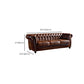 Traditional Flared Arm Sofa Tufted Cushions Seating in Dark Brown Clearhalo 'furn' 'furn_sofas' 'Furniture' 'Living Room Furniture' 'Sofa' 'sofas' 6582946