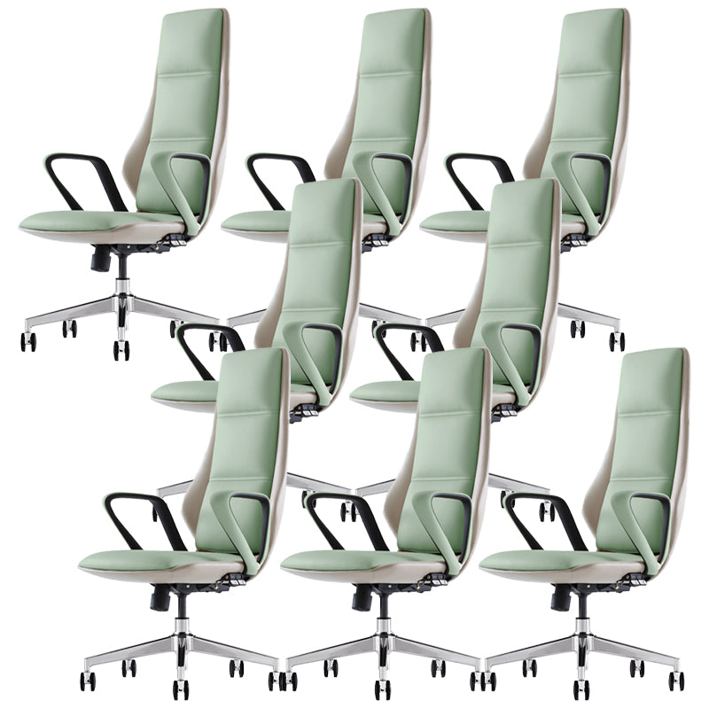 Silla de escritorio deslizante moderna, silla de oficina con brazos acolchados y altura ajustable, con ruedas