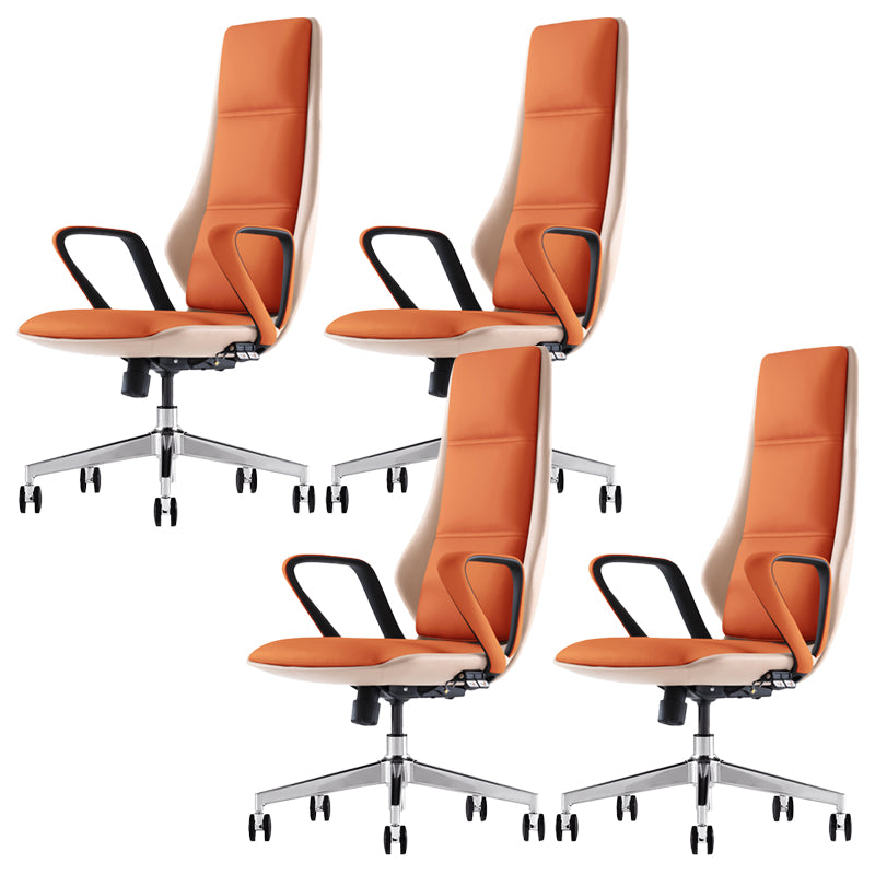 Silla de escritorio deslizante moderna, silla de oficina con brazos acolchados y altura ajustable, con ruedas