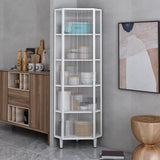 工業用キュリオキャビネットメタルディスプレイキャビネットダイニングルーム用のドア付き