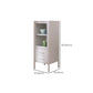 Contemporary Metal China Cabinet Glass Doors Hutch Cabinet for Living Room