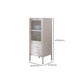 Contemporary Metal China Cabinet Glass Doors Hutch Cabinet for Living Room