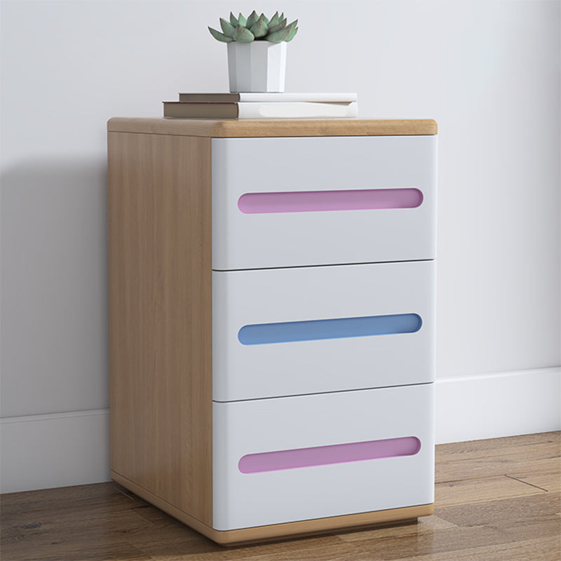 3 - Drawers Contemporary Bedside Cabinet Antique Finish Bed Nightstand Multi-Color 1 Piece Clearhalo 'Bedroom Furniture' 'furn' 'furn_night_stand' 'Furniture' 'night_stand' 'Nightstands' 6583444