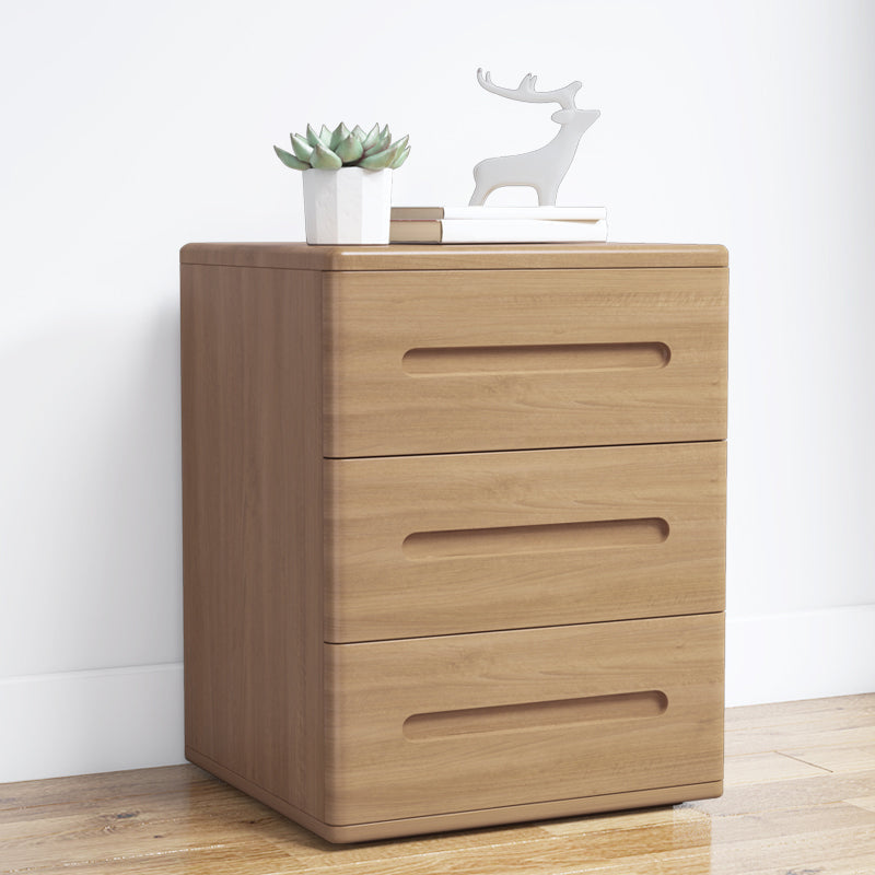 3 - Drawers Contemporary Bedside Cabinet Antique Finish Bed Nightstand Natural 1 Piece Clearhalo 'Bedroom Furniture' 'furn' 'furn_night_stand' 'Furniture' 'night_stand' 'Nightstands' 6583448