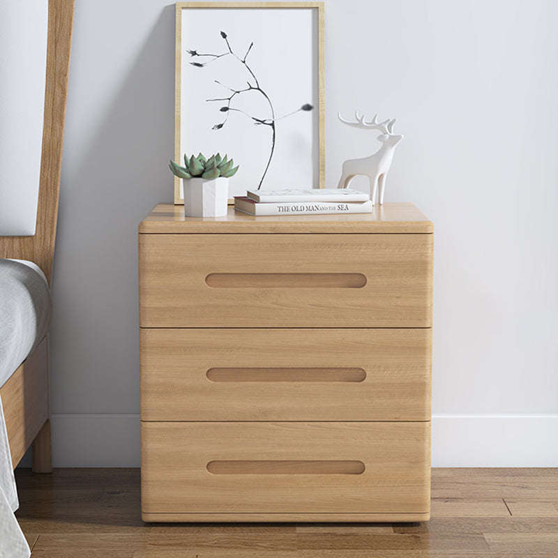 3 - Drawers Contemporary Bedside Cabinet Antique Finish Bed Nightstand Clearhalo 'Bedroom Furniture' 'furn' 'furn_night_stand' 'Furniture' 'night_stand' 'Nightstands' 6583465