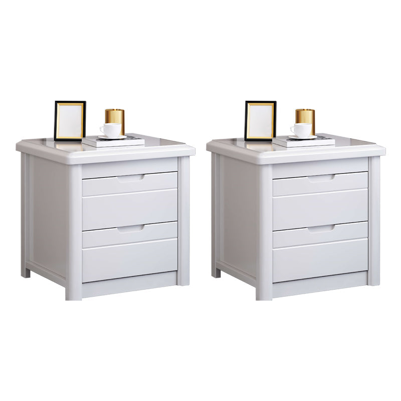 Walnussbett -Nachttisch zeitgenössischer Nachtkabinett mit Schubladen