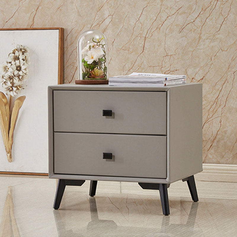 18.5" Tall Solid Wood Night Table Legs Included Bed Nightstand with 2 Drawers Clearhalo 'Bedroom Furniture' 'furn' 'furn_night_stand' 'Furniture' 'night_stand' 'Nightstands' 6583702