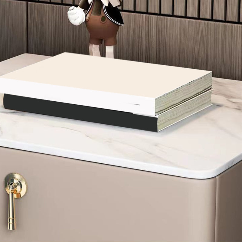 2 - Drawers Glam Bedside Cabinet Antique Finish Accent Table Nightstand Clearhalo 'Bedroom Furniture' 'furn' 'furn_night_stand' 'Furniture' 'night_stand' 'Nightstands' 6583735